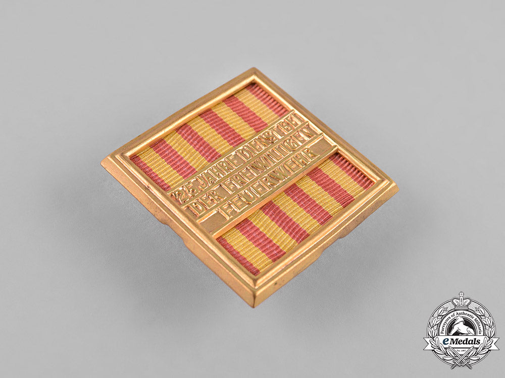 baden,_grand_duchy._a_fire_service_long_service_bar_c19_0123