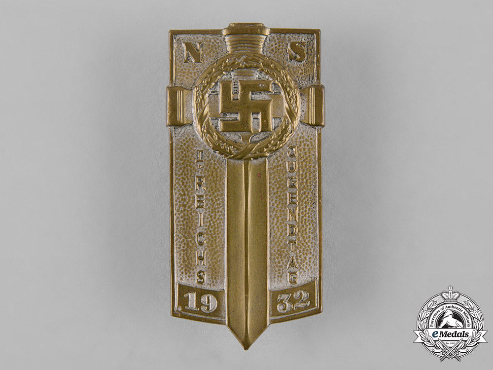 germany,_nsdap._a1932_reich_youth_day_badge_by_ferdinand_hoffstätter_c19_0444