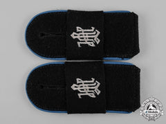 Germany, Ss. A Set Of 1St Ss Panzer Division Leibstandarte Ah Mann Supply Troops Shoulder Straps