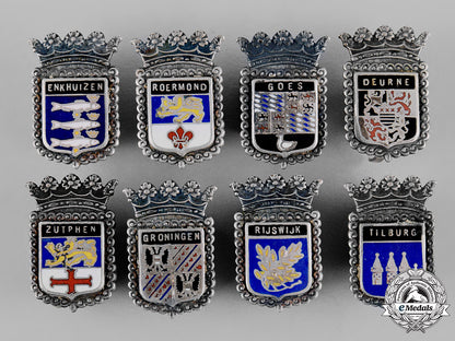 netherlands,_kingdom._forty-_eight_civic_coat-_of-_arms_badges_c19_0782_1_1_1_1_1