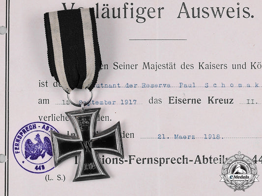 germany,_imperial._a1914_iron_cross_ii_class_with_award_document_to_paul_schomaker_c19_1050