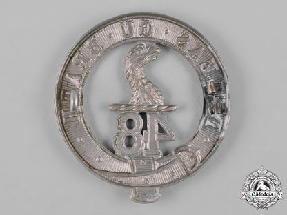 canada._a48_th_highlanders_of_canada_glengarry_badge,_c.1898_c19_1146