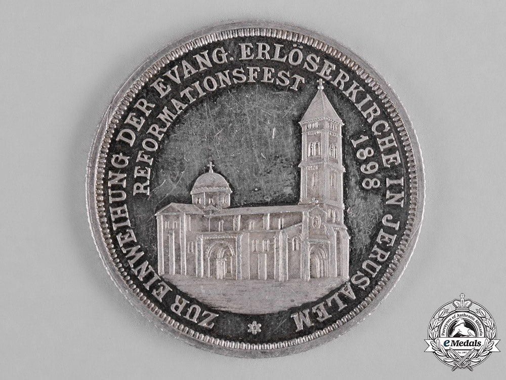 germany,_imperial._an1898_medallion_for_the_church_of_the_redeemer_and_reformation_festival_in_jerusalem_c19_1394