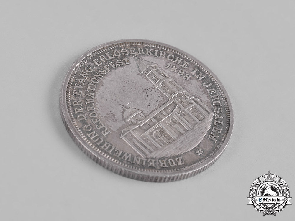 germany,_imperial._an1898_medallion_for_the_church_of_the_redeemer_and_reformation_festival_in_jerusalem_c19_1396