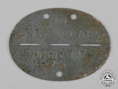Germany, Third Reich. A Dachau Identification Disc