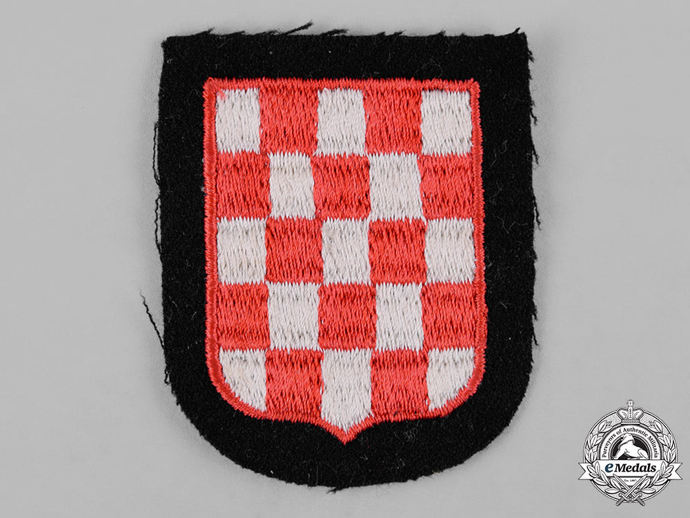 Ss Germany Patch Germany, Waffen-Ss. A Mint And Unissued Waffen-Ss Croatian Volunteer S ...