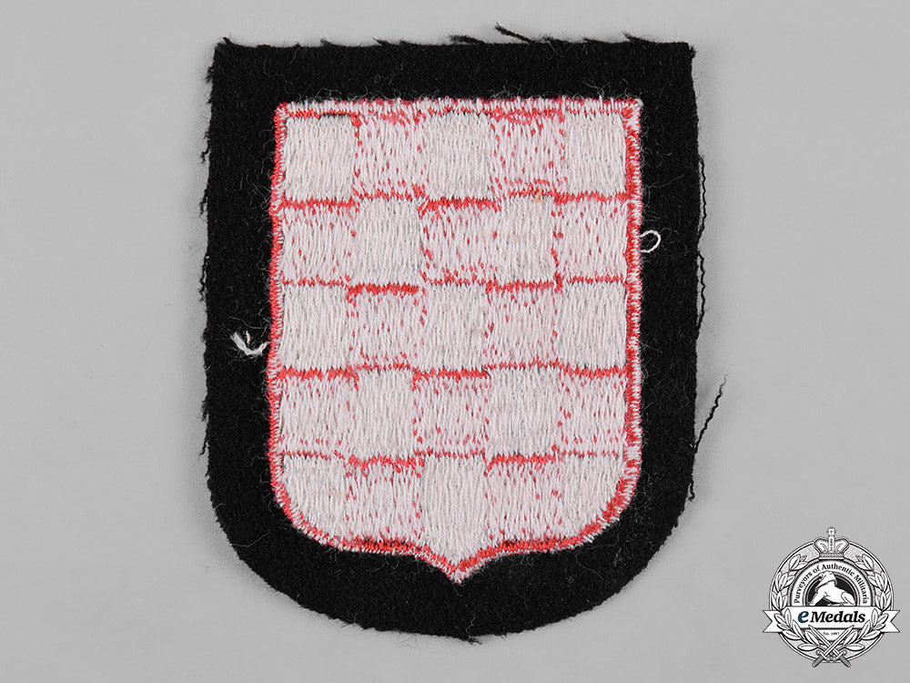 Ss Germany Patch Germany, Waffen-Ss. A Mint And Unissued Waffen-Ss Croatian Volunteer S ...