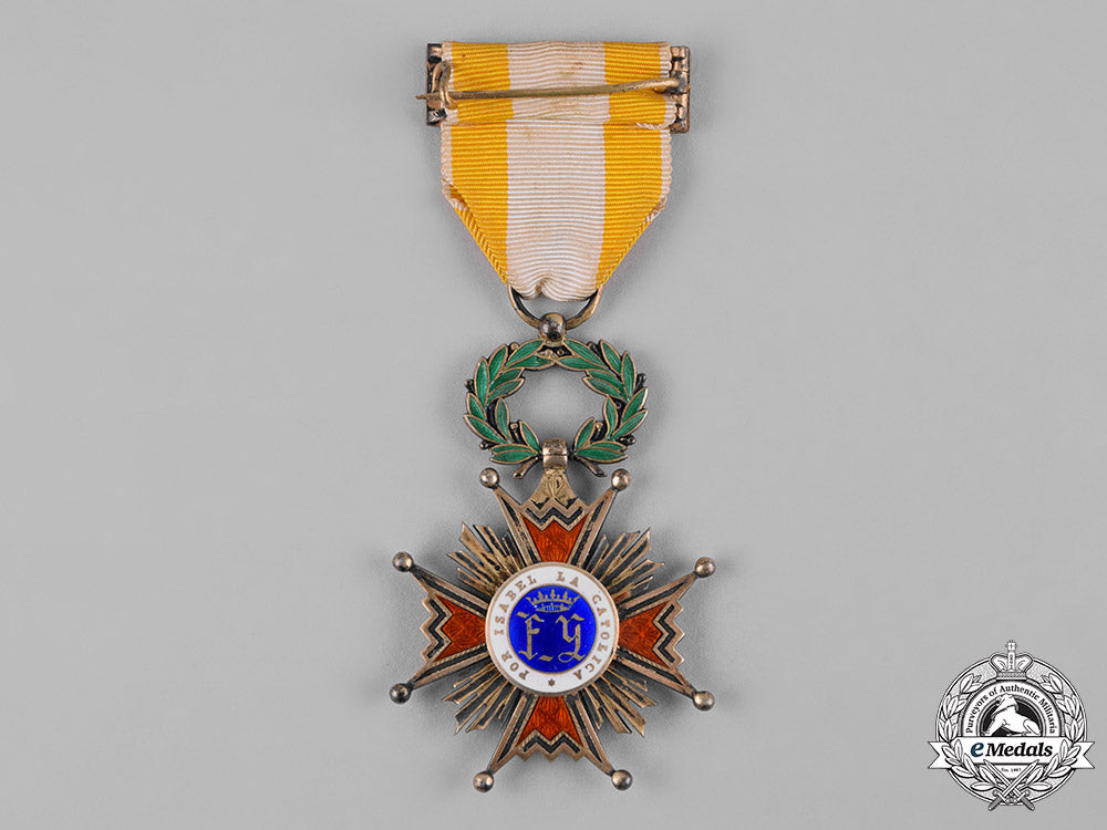 spain,_franco_period._an_order_of_isabella_the_catholic,_by_medina,_i_class_knight,_c.1950_c19_1661