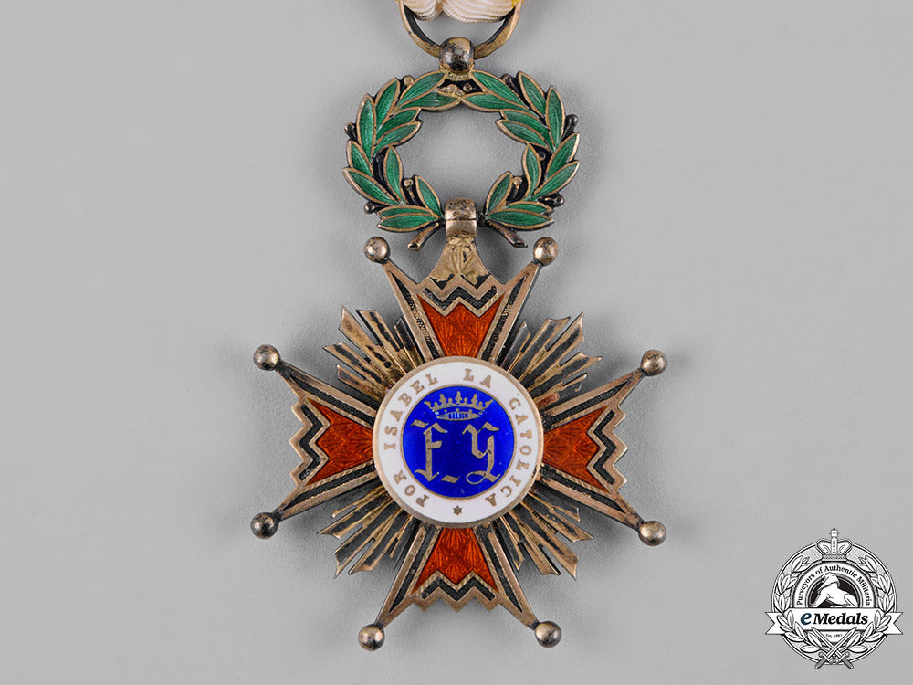spain,_franco_period._an_order_of_isabella_the_catholic,_by_medina,_i_class_knight,_c.1950_c19_1663