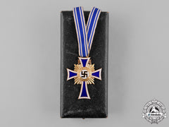 Germany, Third Reich. A Cased Honour Cross Of The German Mother, Gold Grade, By Gustav Miksch