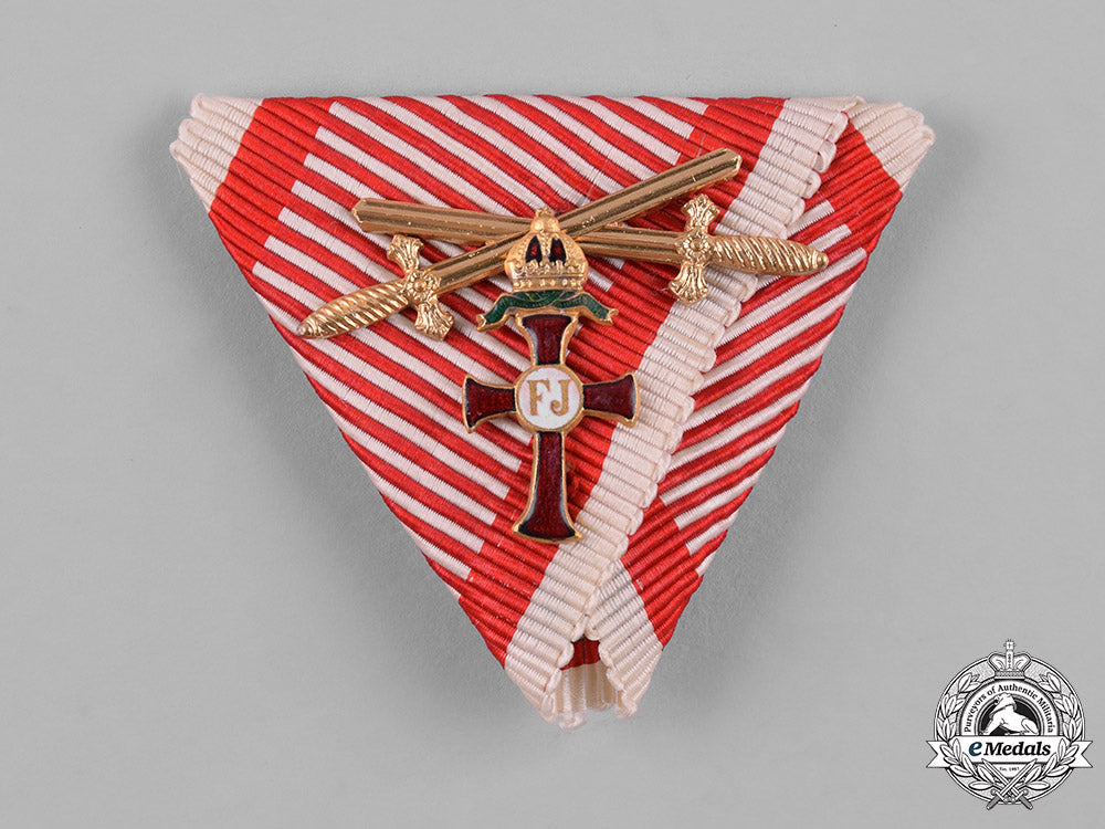 austria,_imperial._a_ribbon_for_an_order_of_franz_joseph_with_small_decoration_c19_2272_1