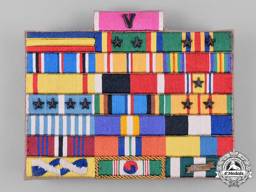 united_states._a_ribbon_bar_rack,_to_captain_raul_brown_perez,_usn_c19_2375