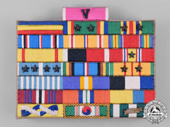 United States. A Ribbon Bar Rack, To Captain Raul Brown Perez, Usn