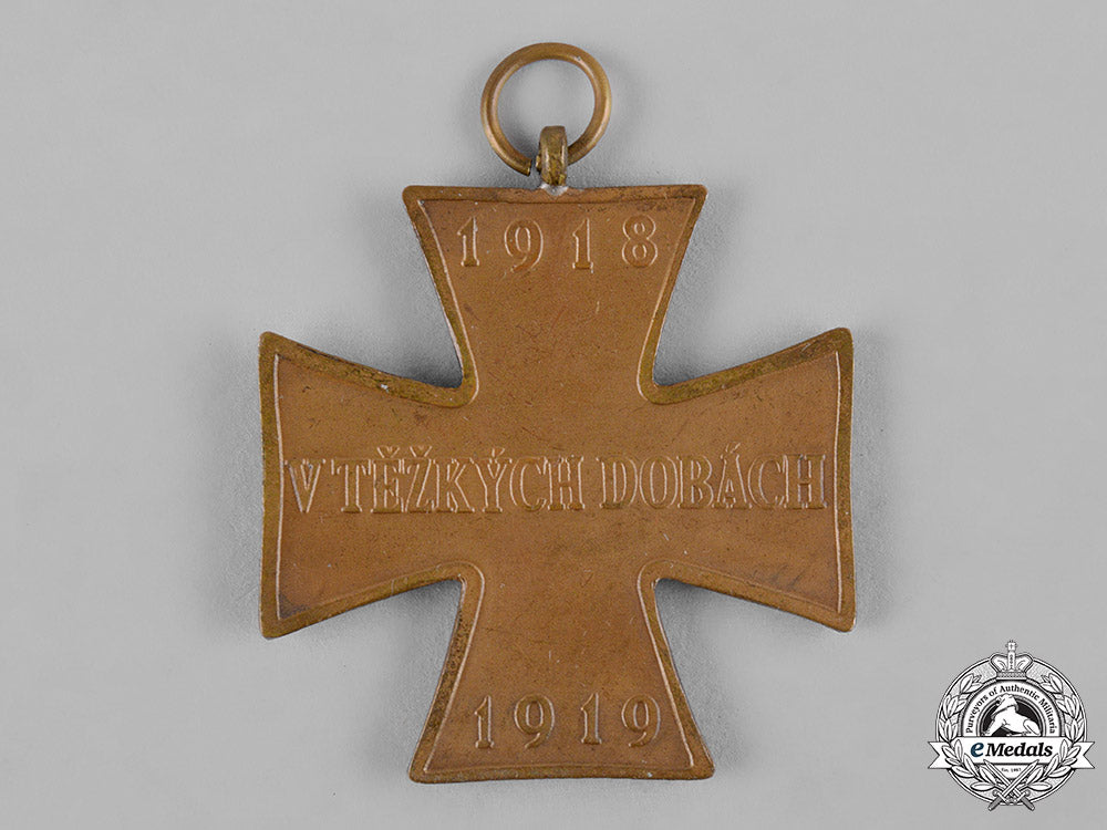 czechoslovakia,_republic._a_cross_of_czech_volunteers1918-1919_c19_2893_1