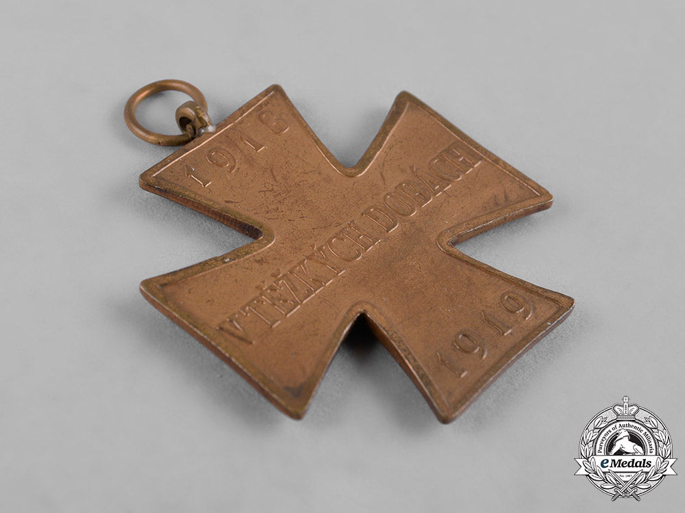 czechoslovakia,_republic._a_cross_of_czech_volunteers1918-1919_c19_2895_1