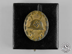 Germany, Wehrmacht. A Cased Wound Badge, Gold Grade, By The Official Vienna Mint