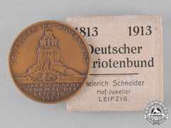 Germany, Imperial. A 1913 German Patriotic League Battle Of Leipzig Medallion, By Heinrich Schneider