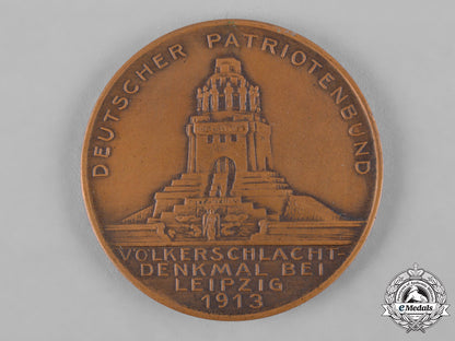 germany,_imperial._a1913_german_patriotic_league_battle_of_leipzig_medallion,_by_heinrich_schneider_c19_3465