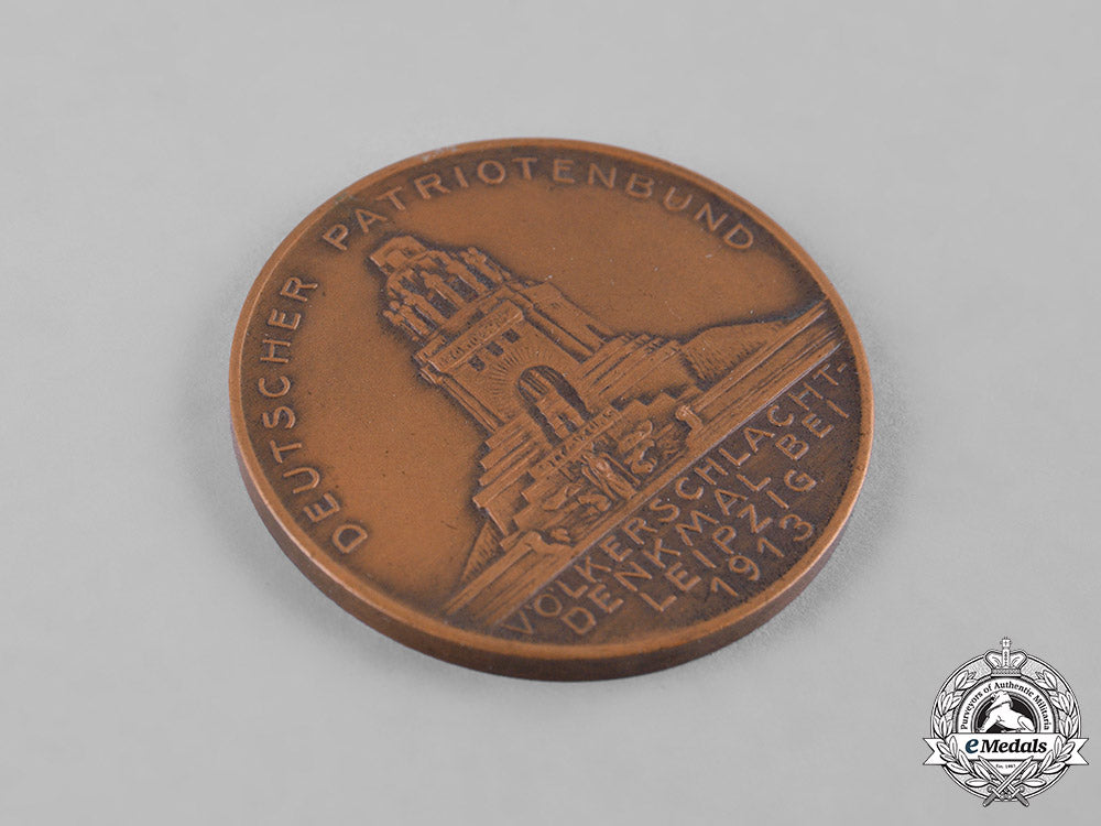 germany,_imperial._a1913_german_patriotic_league_battle_of_leipzig_medallion,_by_heinrich_schneider_c19_3467