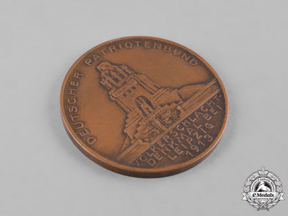 germany,_imperial._a1913_german_patriotic_league_battle_of_leipzig_medallion,_by_heinrich_schneider_c19_3467