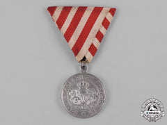 Bulgaria, Kingdom. A Medal For The Serbian-Bulgarian War 1885, I Class Silver Grade