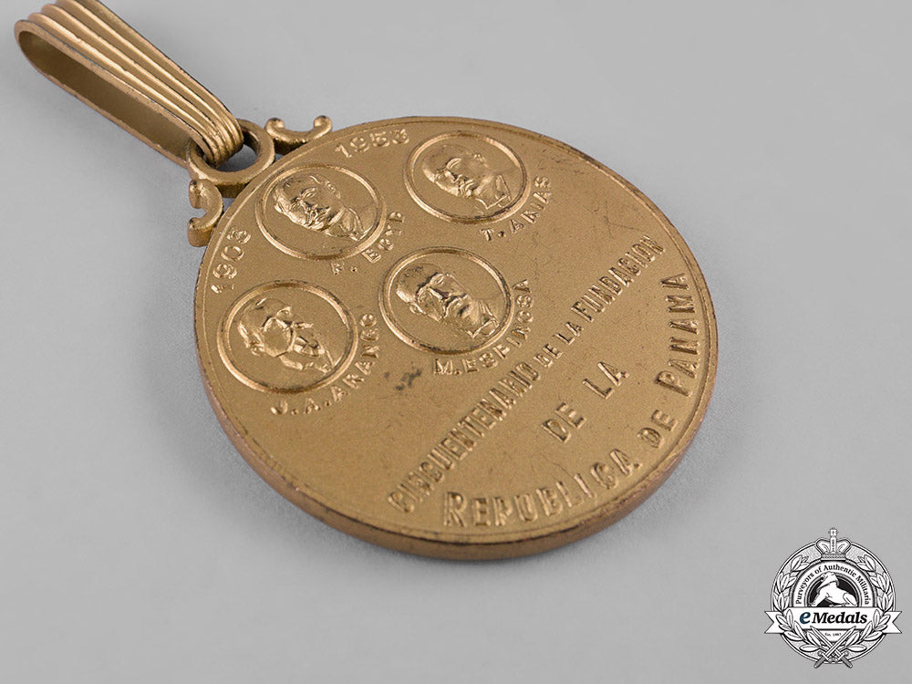 panama,_republic._a_medal_for_the_fiftieth_anniversary_of_republic_of_panama1903-1953_c19_3616_1