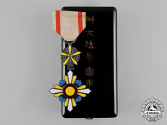 China, Occupied Manchukuo.  An Order Of The Auspicious Clouds, Vi Class , C.1935
