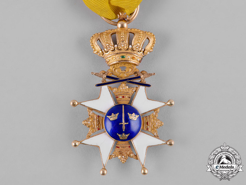 sweden,_kingdom._an_order_of_the_sword,_i_class_knight_in_gold,_c.1850_c19_4129_1
