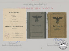 Germany, Heer. The Documents Of Josef Mössner Obergefreiter Günther Mössner, 23Rd Panzer Division