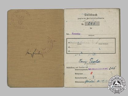 germany,_heer._a_soldbuch&_documents_to_artillery_gunner_heinz_fischer(_battle_of_the_bulge)_c19_4280