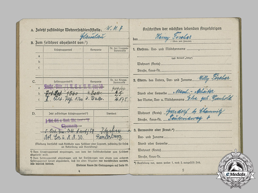 germany,_heer._a_soldbuch&_documents_to_artillery_gunner_heinz_fischer(_battle_of_the_bulge)_c19_4282
