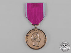 Bavaria, Kingdom. A Rare Golden Honor Medal Of The Ludwig Order For 50 Years Of Service