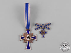 Germany, Third Reich. An Honour Cross Of The German Mother, Bronze Grade, With Miniature