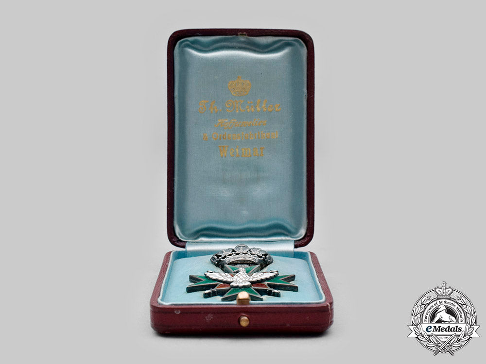 saxe-_weimar-_eisenach,_grand_duchy._an_order_of_the_white_falcon,_ii_class_knight’s_cross_with_case,_by_theodor_müller_c20005_mnc6893