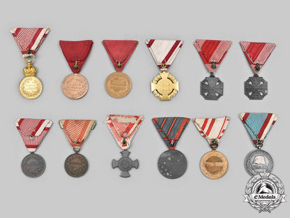 austria,_empire;_hungary(_kingdom)._a_lot_of_twelve_medals_c20021_mnc8898