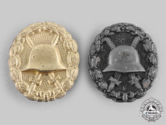 Germany, Imperial. A Pair Of Wound Badges