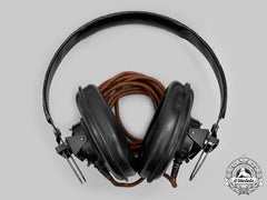 Germany, Wehrmacht. A Set Of Model B Panzer/Armoured Reconnaissance Crew Headphones