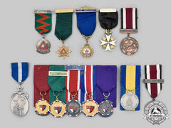 Canada, United Kingdom. A Lot Of Thirteen Civilian Awards