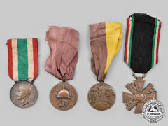 Italy, Kingdom. A Lot Of Four Medals