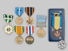 United States. A Lot Of Seven Korean War And Vietnam War Medals