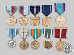 United States. A Lot Of Ten Coast Guard Medals