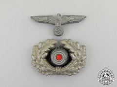 Germany. A Second War Period Wehrmacht Heer (Army) Set Of Officer’s Visor Cap Insignia