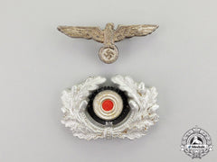 Germany. A Wehrmacht Heer (Army) Set Of Officer’s Visor Cap Insignia