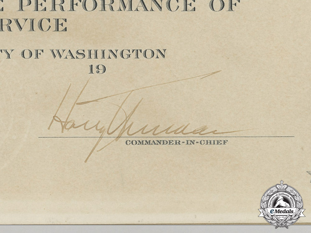 united_states._president_truman_signed_award_documents_to_brigadier_william_arthur_scales_turner,_cbe,_mc_c2017_000785