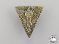 Germany. A 1934 1St Anniversary Of The National Enlightenment Badge