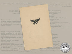 Germany. An Hj/Bdm Propaganda Booklet Of The Duties Of German Youth