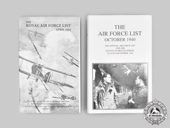 United Kingdom. Royal Air Force Lists For 1918 And 1940, Republished In 1990 (Two Volumes)