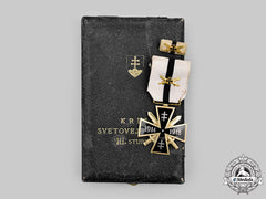 Slovakia, Republic. A First War Cross 1914-1918, Iii Class With Case