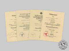 Germany, Heer. A Lot Of Award Documents To Horst Schmidt, 20 Panzer-Division