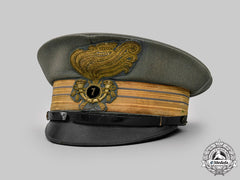 Italy, Facist State. A 7Th Regiment Bersaglieri Officer's Visor Cap, C.1940